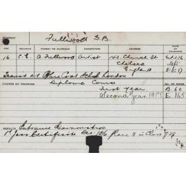 FULLWOOD, GB (Hawkesbury Diploma of Agriculture (HDA))