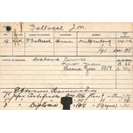 GOLLASCH, JM (Hawkesbury Diploma of Agriculture (HDA))