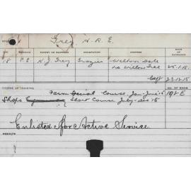 GREY, HRE (Special Course - Farms and Shops)