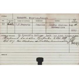 HAGARTY, Maurice Joseph (Blacksmith, Saddler & Carpenter)