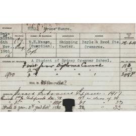 HILL, Bruce Munro (Diploma Course)