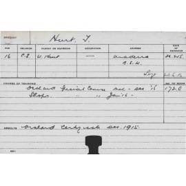 HURT, T (Short course - Orchard and Shops)