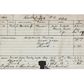 HUTCHINGS, CA (Hawkesbury Diploma of Agriculture (HDA))