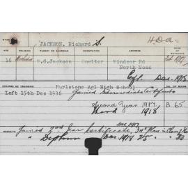 JACKSON, Richard S (Hawkesbury Diploma of Agriculture (HDA))