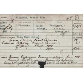 KIESEKER, Robert John (Hawkesbury Diploma in Dairy (HDD))