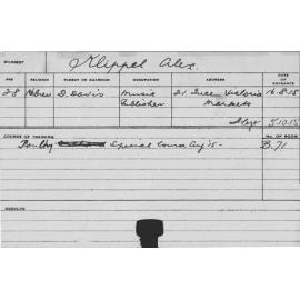 KLIPPEL, Alexander H (Short Course - Poultry)