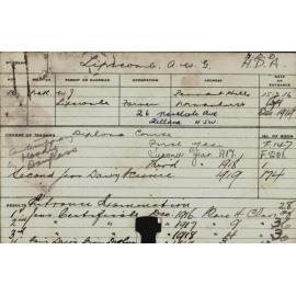 LIPSCOMB, AWG (Hawkesbury Diploma of Agriculture (HDA)/ Hawkesbury Diploma in Dairy (HDD))