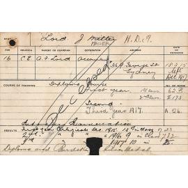 LORD, John Mailer (Hawkesbury Diploma of Agriculture (HDA))