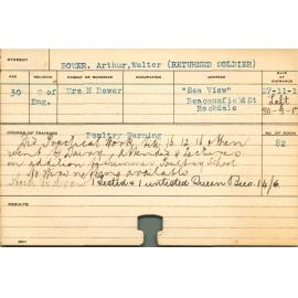 BOWER, Arthur Walter (Short Course - Poultry Farming & Dairy)