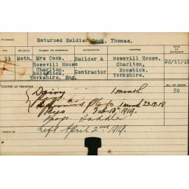 Cook, Thomas (Short Course - Dairy, Pigs, Experimental Plots & Shops)