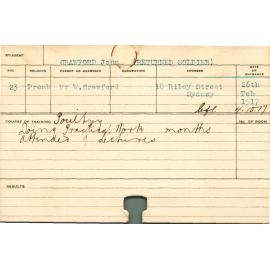 CRAWFORD, John (Short Course - Poultry)