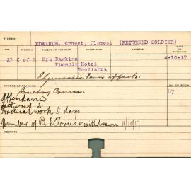 EDWARDS, Ernest Clement (Short Course - Poultry)