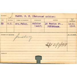 FAHEY, PF (Short Course - Poultry)