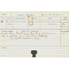 Graham, Charles (Short Course - Poultry Farming)