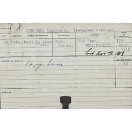 Johnson, Charles O (Short Course - Dairy)