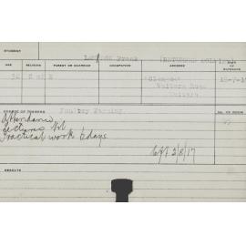 Lamson, Frank (Short Course - Poultry Farming)