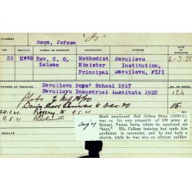 BEQA, Jofesa (Jo) (Short Courses - Plots, Dairy, Piggery, and Blacksmith)