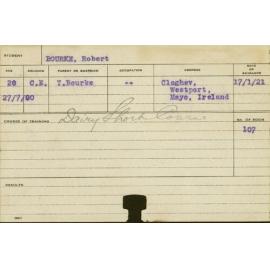 BOURKE, Robert (Short course - Dairy)