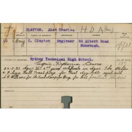 CLAYTON, Alan Charles (Hawkesbury Diploma of Agriculture (HDA) (Dux))