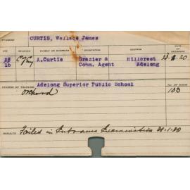 CURTIS, Wallace James (Orchard)