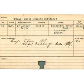 DOYLE, Ellis Douglas Macdonald (Shops)