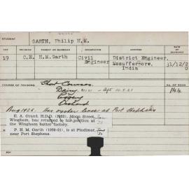 GARTH, Philip HM (Short Courses - Dairy, Piggery & Orchard)