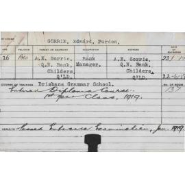 GORRIE, Edward Purdon (Hawkesbury Diploma of Agriculture (HDA))