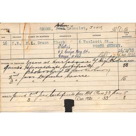 GREEN, John Lancelot (Hawkesbury Diploma of Agriculture (HDA))