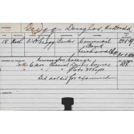 GREGG, Douglas McDonald (Short Course - Dairy and Plots)