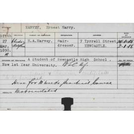 HARVEY, Ernest Harry (Practical)