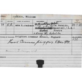 JACKSON, William (Short Course - Piggery)