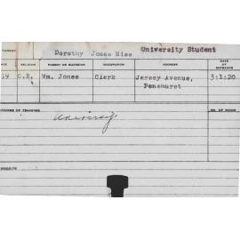 JONES, Dorothy (Hawkesbury Diploma of Agriculture (HDA))