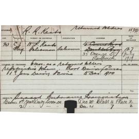 KEATS, RR (Hawkesbury Diploma in Dairy (HDD))
