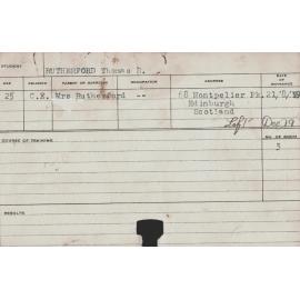 RUTHERFORD, Thomas S (Hawkesbury Diploma of Agriculture HDA))