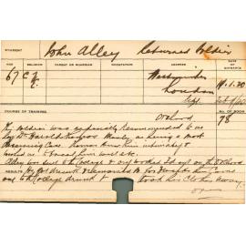 ALLEY, John (Short Course - Orchard)