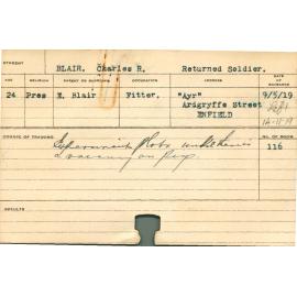 BLAIR, Charles R (Short Course - Experimental Plots)