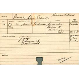 FERRIS, Clive Elliott (Short Course - Pigs, Farming & Orchard)