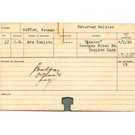 GOFTON, Norman (Short Course - Pigs, Poultry & Orchard)