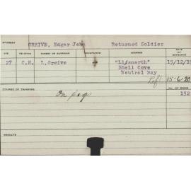 Greive, Edgar John (Short Course - Pigs)