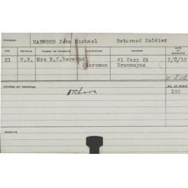 Harwood, John Michael (Short Course - Orchard)