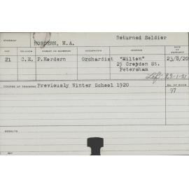 HORDERN, HA (Practical - Orchard)