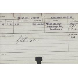 Horstead, Joseph (Short Course - Pigs & Saddler)