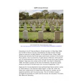 CAPP, Ernest William