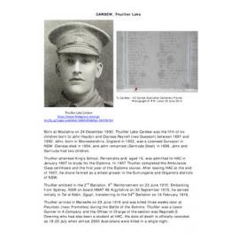 CARDEW, Thuillier Lake