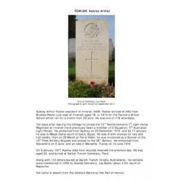 FOWLER, Aubrey Arthur