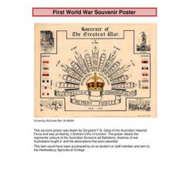 First World War Souvenir Poster