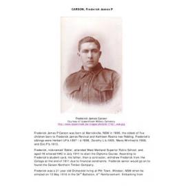 CARSON, Frederick James