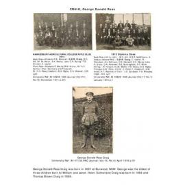 CRAIG, George Donald Ross