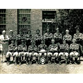 Formal Rugby Team Photo - Coach Colin Levick - 1970s