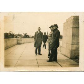 Hawkesbury Agricultural College (HAC) Students from the rifle team at the Melbourne War Memorial